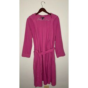 Land's End Size M (10-12) Pink Hooded Robe